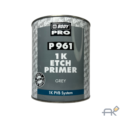 Грунт BODY 961 однокомпонентный кислотный 1L серый